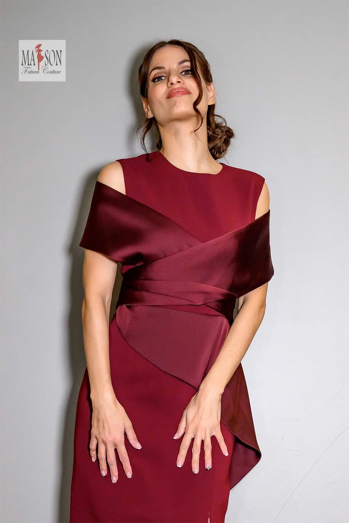 Robe Fourreau Robe Avec Basque Robe De Cocktail-Maribelle