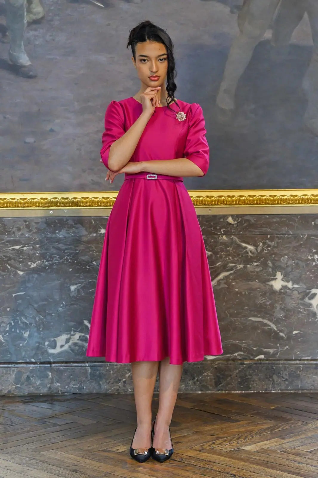 Robe à cocktail mi-longue Francine Futura Couture