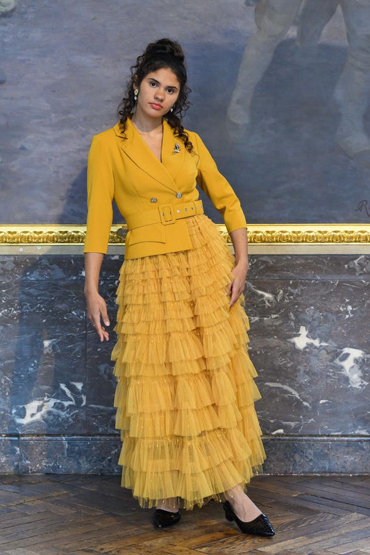 Robe de mère de marié tailleur à manches longues Carmen