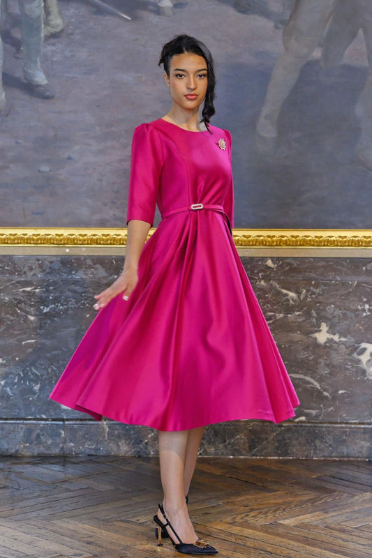 Robe à cocktail mi-longue Francine