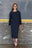 Robe midi d’invités à manches longues Sophie