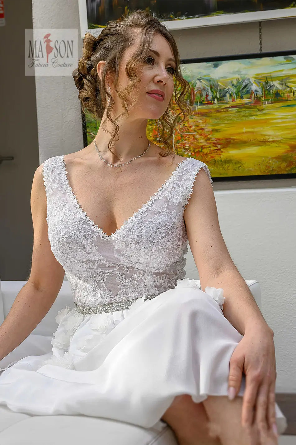 Robe de mariée courte Hortensia Futura Couture