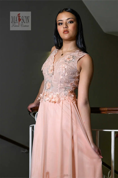 Robe à cocktail longue Sabrina Futura Couture