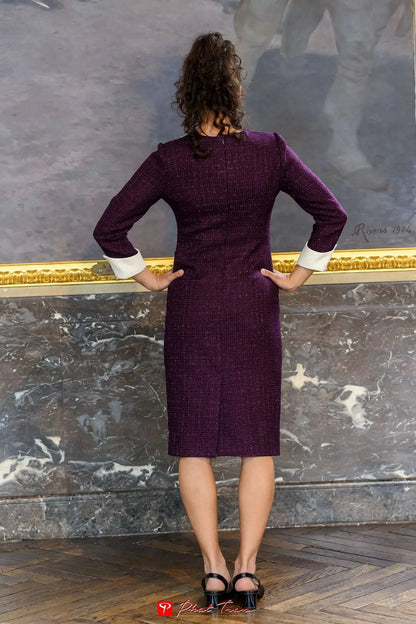 Robe d’invités longue à manches longues Blandine Futura Couture