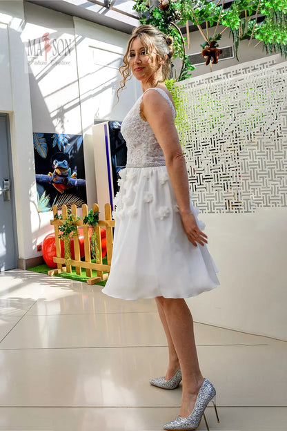 Robe de mariée courte Hortensia Futura Couture