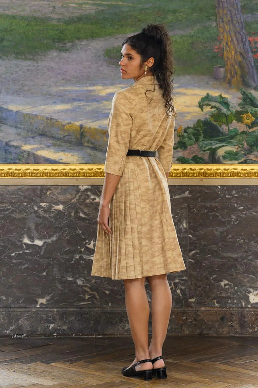 Robe habillée-Octavie Futura Couture Toulouse, élégante robe habillée nouvelle tendance 